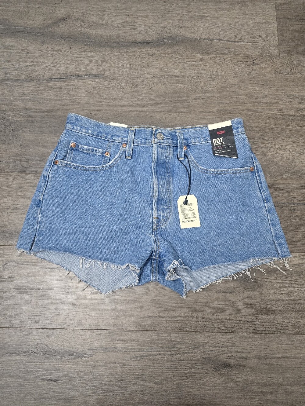 Levi's 501 Original Cutoff Denim Button Fly  Shorts High Rise Size 30